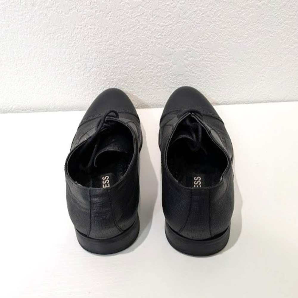 Express Faux Leather Comfort Lace Up Oxford Dress Shoes Men's Size 8 US Black - Picture 3 of 4